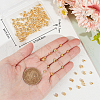 Beebeecraft 160Pcs 2 Style Brass Crimp Bead Cover FIND-BBC0003-05G-3