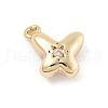 Brass Micro Pave Cubic Zirconia Pendants KK-D283-17G-1