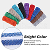 Gorgecraft 30Pcs 10 Colors Polyester Crochet Elastic Headbands OHAR-GF0001-33B-6