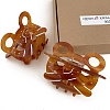Bear Cellulose Acetate(Resin) Claw Hair Clips PW-WG44151-01-3