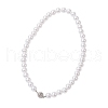 ABS Plastic Imitation Pearl & Alloy Magnetic Clasps Curtain Tiebacks HJEW-JM03410-01-2