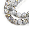 Baking Painted Glass Beads Strands X1-DGLA-N003-8mm-B01-4