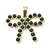 Ion Plating(IP) 304 Stainless Steel Rhinestone Pendants STAS-Z066-06G-01-1