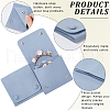 Beebeecraft 2Pcs Microfiber Cloth Jewelry Storage Bags with Brass Button ABAG-BBC0001-17B-02-6