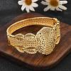 Brass Bangles for Women BJEW-D313-05G-1
