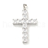 Brass Micro Pave Cubic Zirconia Pendants KK-L073-002P-02-1