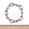 Tarnish Resistant 304 Stainless Steel Chain Bracelets BJEW-L661-09P-4