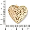 Brass Micro Pave Cubic Zirconia Pendants KK-U076-18G-02-3