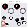 SUPERFINDINGS 2Pcs Alloy with Glass Visible Window Box CON-FH0001-55A-4