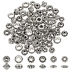 90Pcs 6 Styles Tibetan Style Alloy Spacer Beads TIBE-LP0001-01AS-1