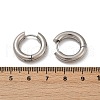 202 Stainless Steel Polishing Hoop Earrings EJEW-M106-02P-02-5