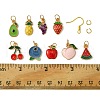 DIY 9 Pairs Fruit Theme Dangle Earrings DIY-FS0006-03-5