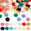 HOBBIESAY 112Pcs 14 Colors Opaque Resin Cabochons CRES-HY0001-04-1
