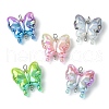 UV Plating Rainbow Iridescent Acrylic Connector Charms PALLOY-JF02521-01-1