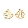 201 Stainless Steel Pendants STAS-I199-D01-G-1