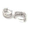 Brass Hoop Earrings EJEW-L211-011I-P-2