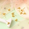 Brass Ball Post Ear Studs KK-YW0001-11G-5