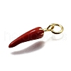 Brass Enamel Pendants KK-Z100-10G-01-2