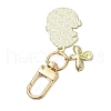 Rabbit Bees Alloy Enamel Pendant Decorations HJEW-JM02701-02-4