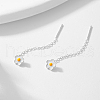 S925 Sterling Silver Flower Ear Thread GU0575-2