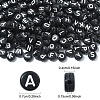 Opaque Acrylic Horizontal Hole Beads SACR-YW0001-70-2