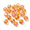 Full Rainbow Plated Glass Beads EGLA-P059-02B-FR02-1