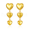 Simple Heart Stainless Steel Dangle Stud Earrings AR2302-2-2