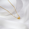 Stainless Steel Heart Pendant Necklaces for Women Daily Wear Stylish Jewelry XB4381-2-5