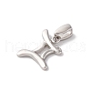 925 Sterling Silver Micro Pave Clear Cubic Zirconia Pendants STER-H117-01P-03-2