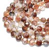 Natural Ferruginous Quartz Beads Strands G-C116-A108-01-3