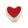 Heart Shape Silver 925 Sterling Silver Beads STER-A031-02D-1