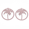 430 Stainless Steel Filigree Pendants STAS-S108-13D-2