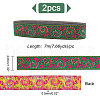 Ethnic Style Polyester Ribbons OCOR-WH0079-66A-2