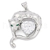 Brass Micro Pave Cubic Zirconia Pendants KK-M307-07P-1