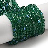 Electroplate Transparent Glass Beads Strands EGLA-A035-T4mm-L18-1