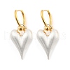 Two Tone Brass Hoop Earrings for Women EJEW-U055-20C-G-2