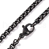 Stainless Steel Pendant Necklaces NJEW-L122-01EB-3