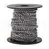 304 Stainless Steel Twist Chains CHS-K001-19-4.5mm-3