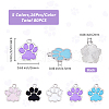 SUPERFINDINGS 80Pcs 5 Colors Alloy Enamel Pendants ENAM-FH0001-80-2