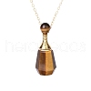 Natural Tiger Eye Perfume Bottle Pendant Necklace PW-WG2A891-31-1