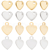 Beebeecraft 80Pcs 4 Styles 201 & 304 Stainless Steel Charms STAS-BBC0001-94-1
