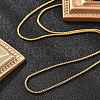 1.8mm Rack Plating Brass Box Chain Necklaces for Women Men MAK-L044-60G-3