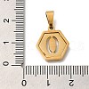 304 Stainless Steel Charms STAS-H227-01G-O-3