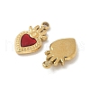 304 Stainless Steel Enamel Charms STAS-V015-18A-G-2