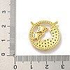 Rack Plating Brass Micro Pave Cubic Zirconia Pendants KK-C074-02G-04-3