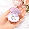 1Pc Shell Shaped Velvet Jewelry Storage Boxes VBOX-YW0001-05A-5