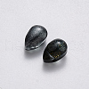 Transparent Spray Painted Glass Charms GLAA-R211-03-B09-2