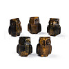 Natural Tiger Eye Owl Display Decorations G-N345-04F-1