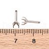 304 Stainless Steel Stud Earring Findings STAS-B091-02C-04P-3
