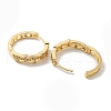 Brass Micro Pave Clear Cubic Zirconia Hoop Earrings EJEW-E295-14KCG-2